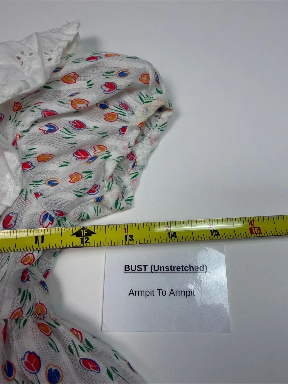 Girls Floral Tulip Print Dress Eyelet Ruffle Cottagecore Spring Easter Party